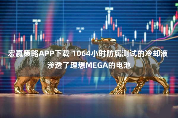 宏赢策略APP下载 1064小时防腐测试的冷却液 渗透了理想MEGA的电池
