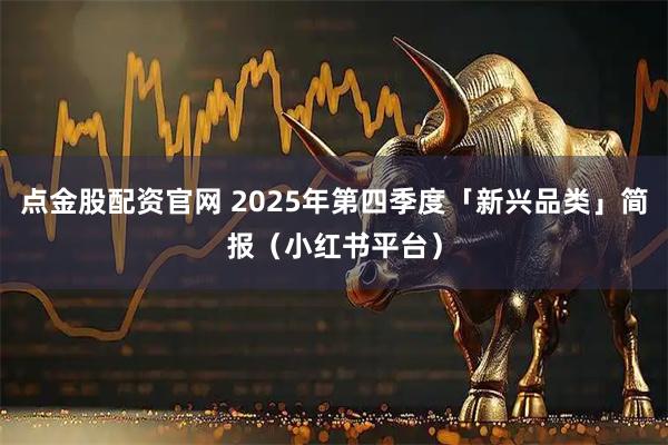 点金股配资官网 2025年第四季度「新兴品类」简报（小红书平台）